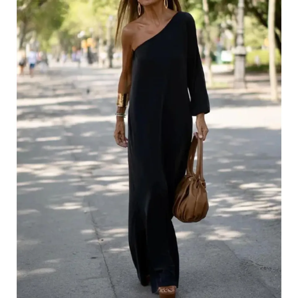 Aiden™ - Chic One-Shoulder Evening Dress