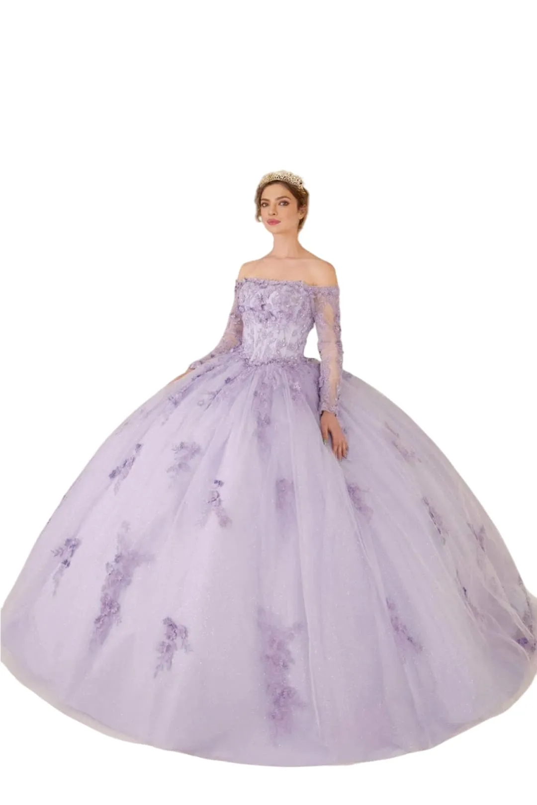 Beaded Off-Shoulder Ball Gown 2025 Elegant Formal Dress