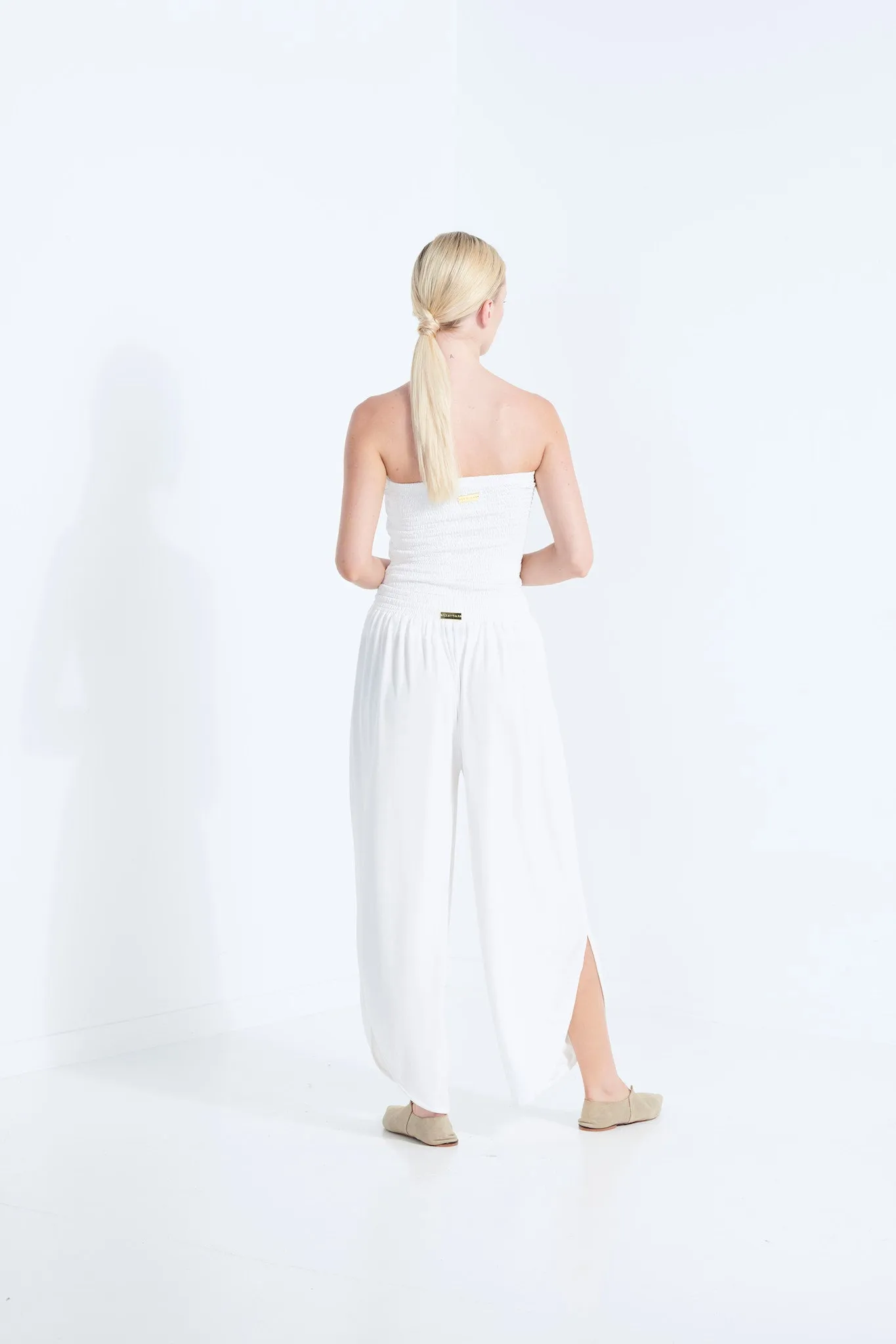 Belu Pants - White Dew (Plus Size)