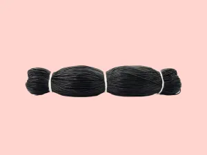 Black Metallic Braided Zari Threads