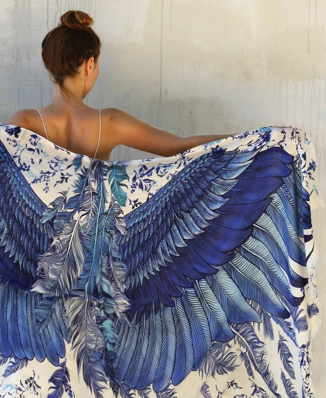 Blue Wings Shawl