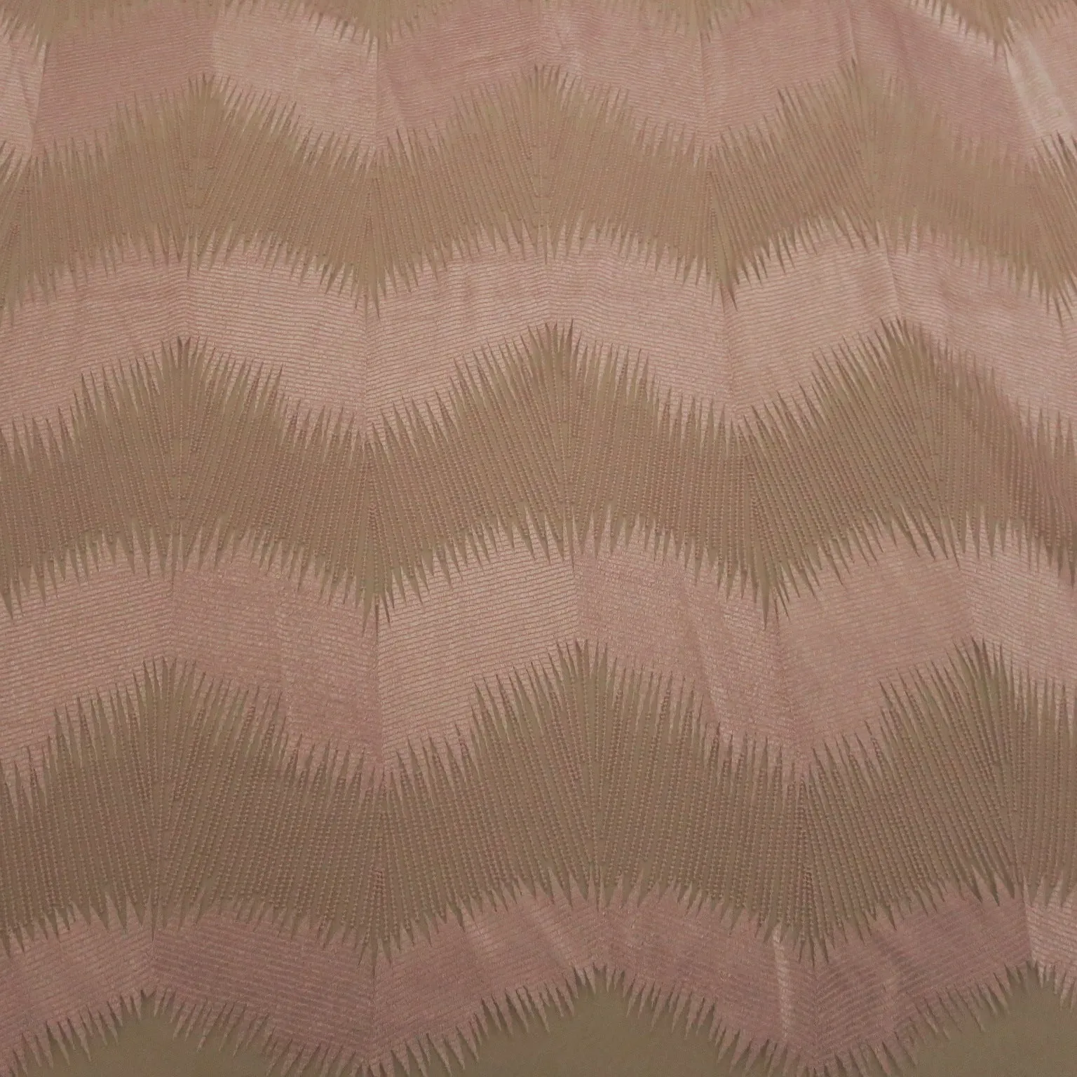 Blush Abstract Embroidered Tulle Fabric