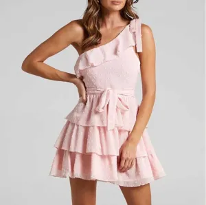 Chic Ruffled Slim Dress