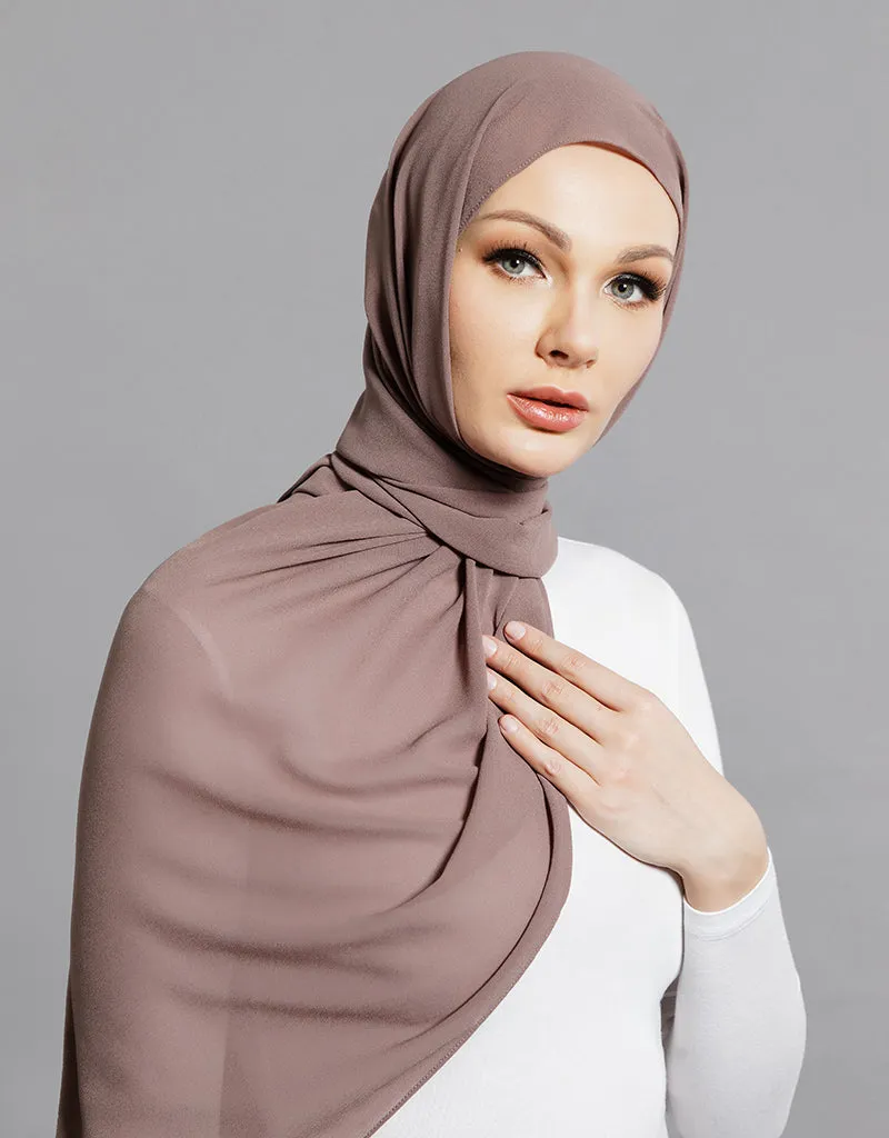 Chiffon Shawl - Shades of Brown