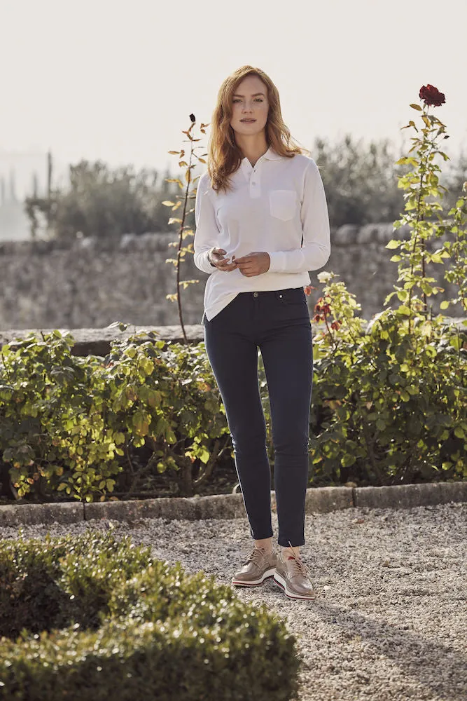 Clique 5-Pocket Stretch Light Trousers | Unisex | Lightweight Twill Cotton | Navy | XS-5XL