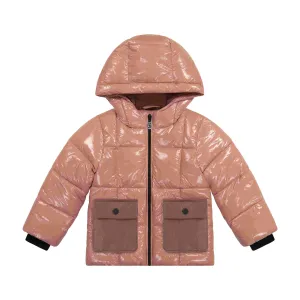 Cozy Coop Warm Winter Puffer Coat, Mauve Style: J-2348