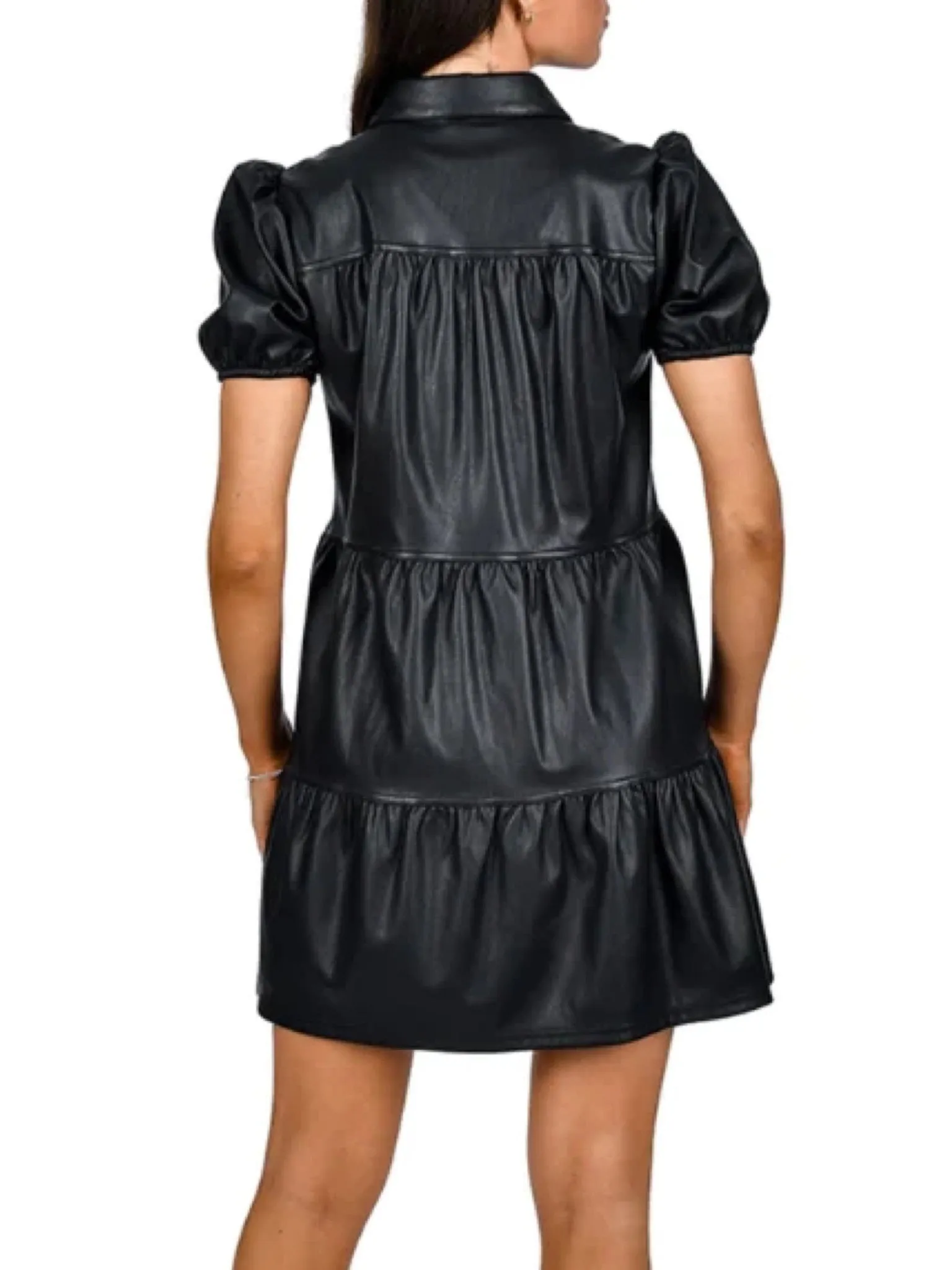 Delaney Vegan Leather Dress