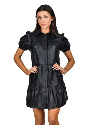 Delaney Vegan Leather Dress