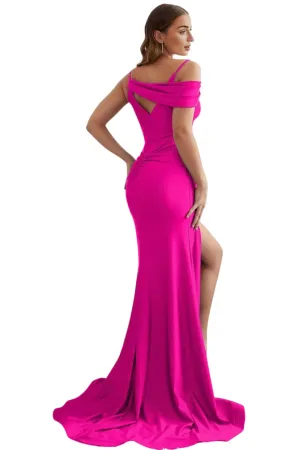 Draped Sash Prom Dress 2025 Elegant Evening Gown