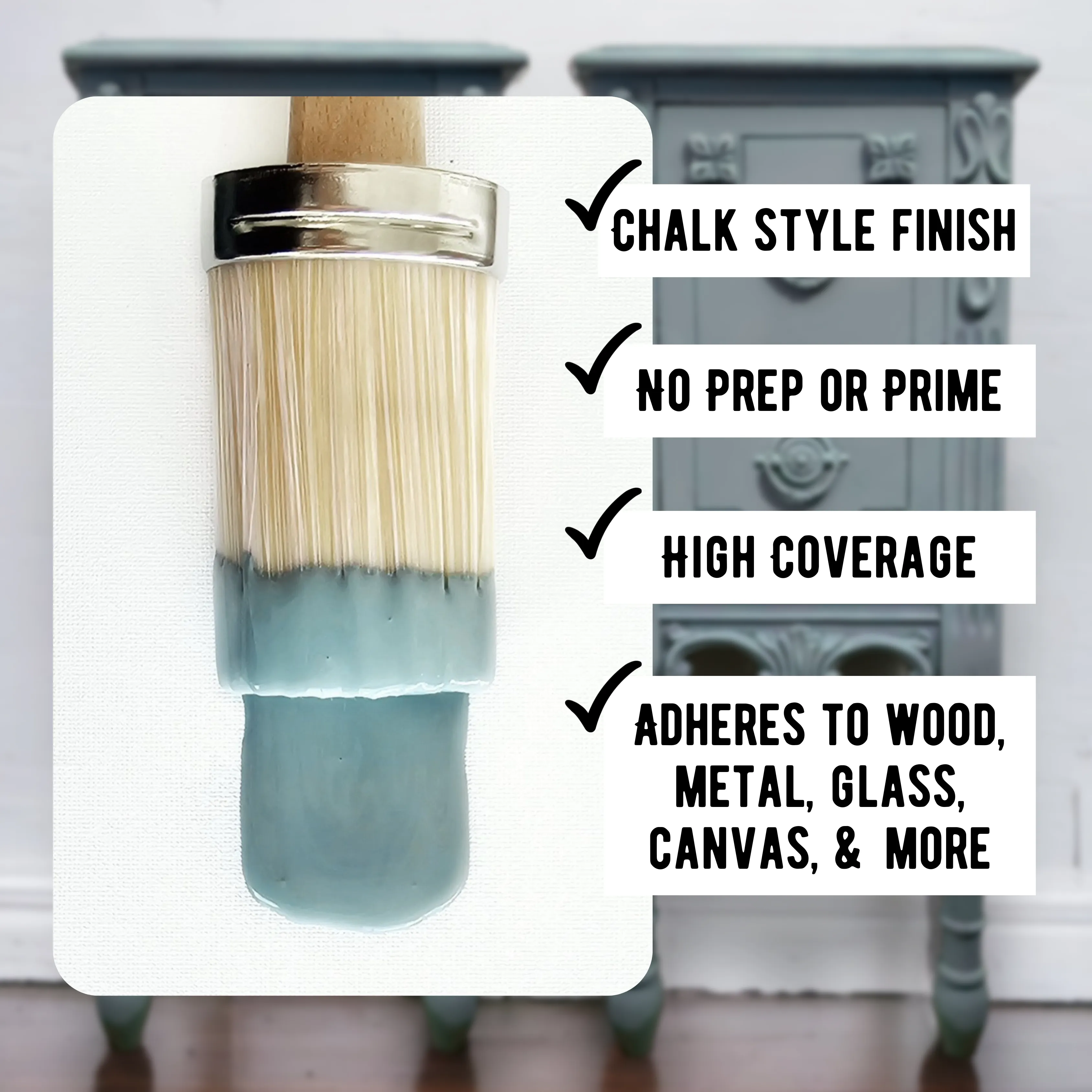 Eggshell Blue Chalk and Clay Paint  Tailwind