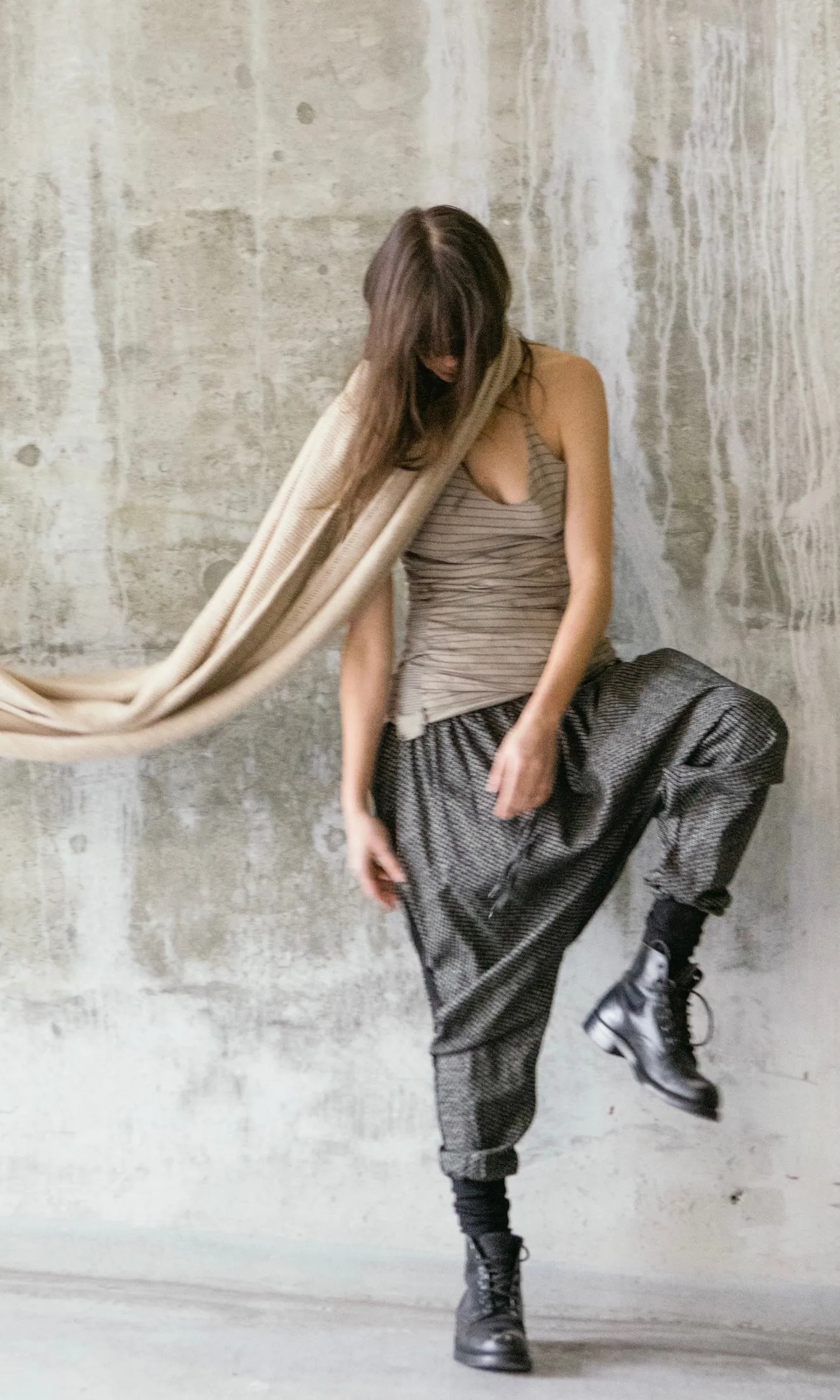 EXAGGERATED LOOSE FIT JAPANESE COTTON PANTS