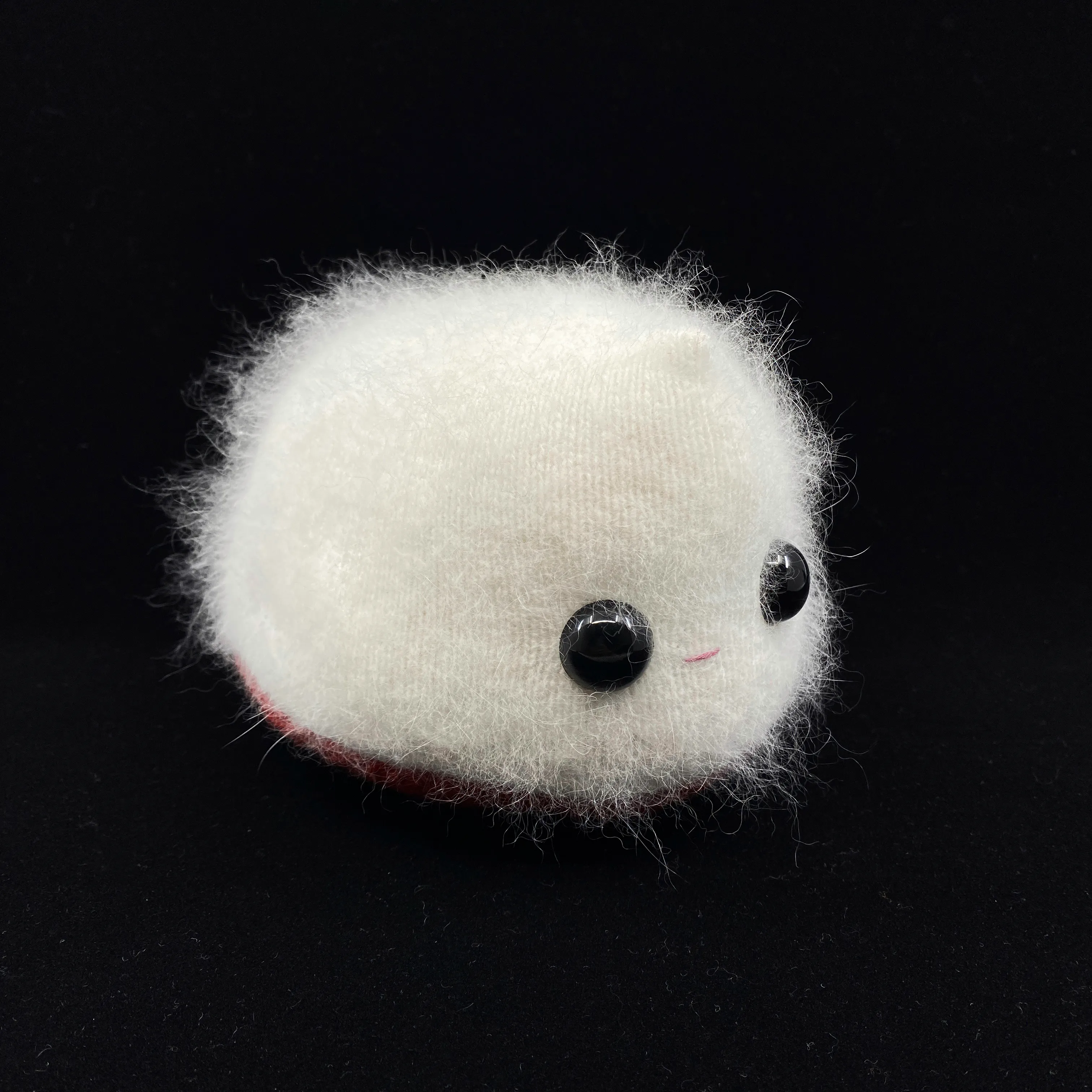 Felicia the fluffy white angora monster