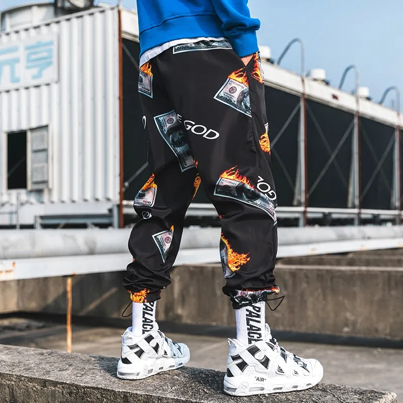 FIRE DOLLAR Harem Joggers