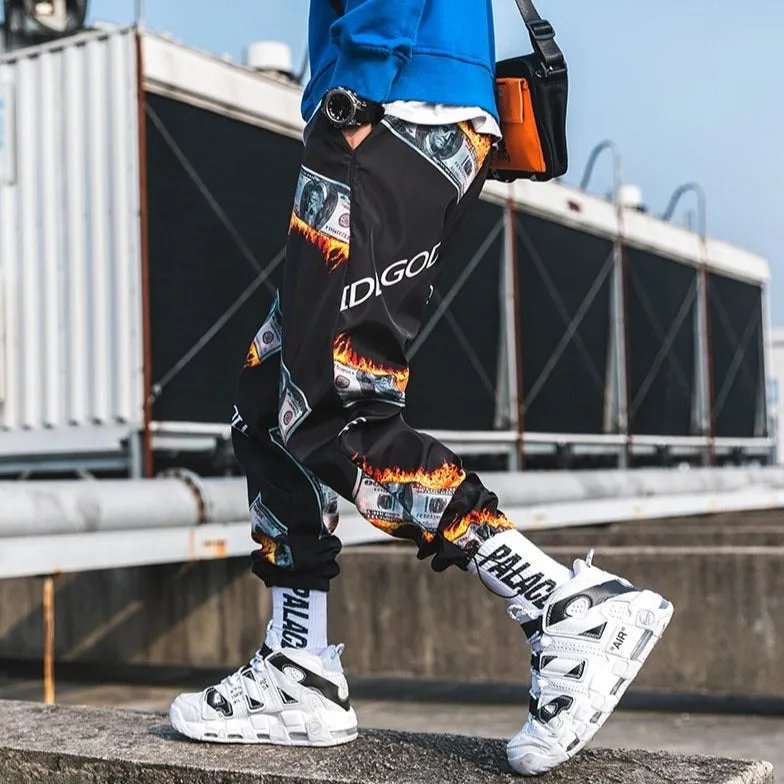 FIRE DOLLAR Harem Joggers
