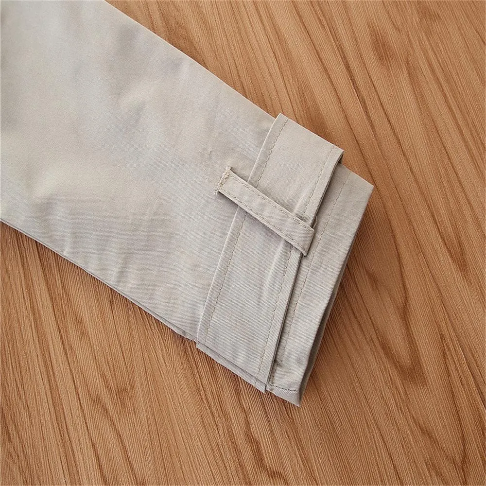 Girls Solid Long Sleeve Ruffle Casual Coats Wholesale