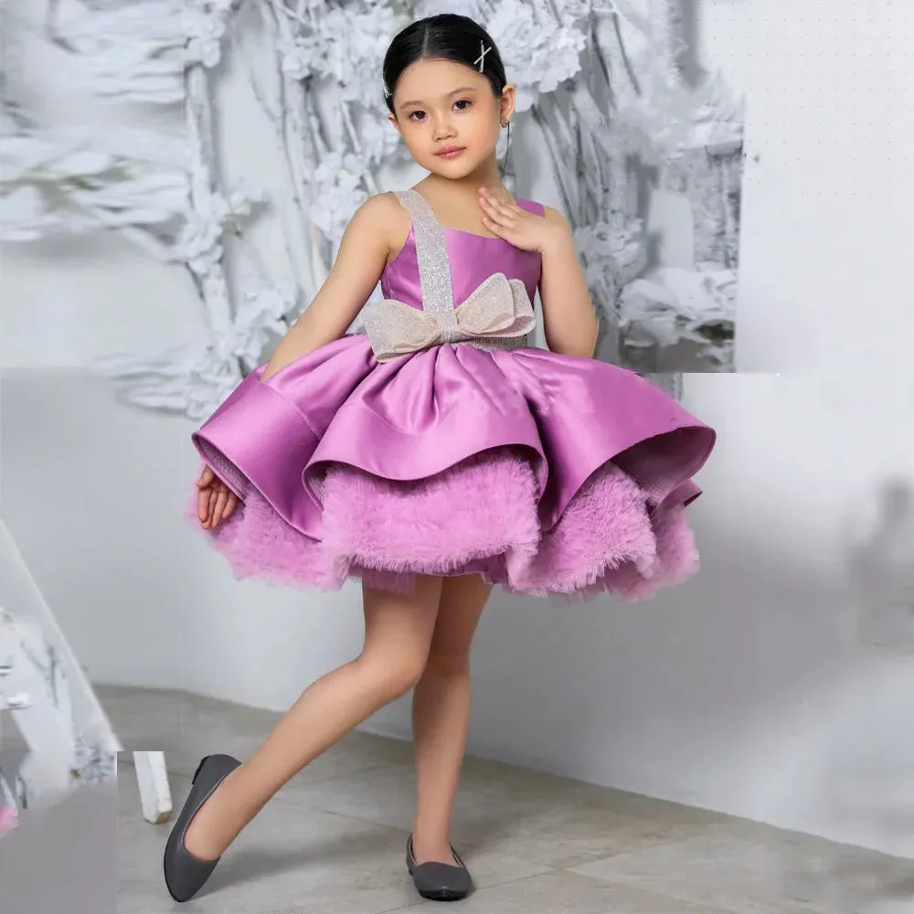 Girls Tiered Skirt/Gowns Tutu Outfit First Communion Dresses