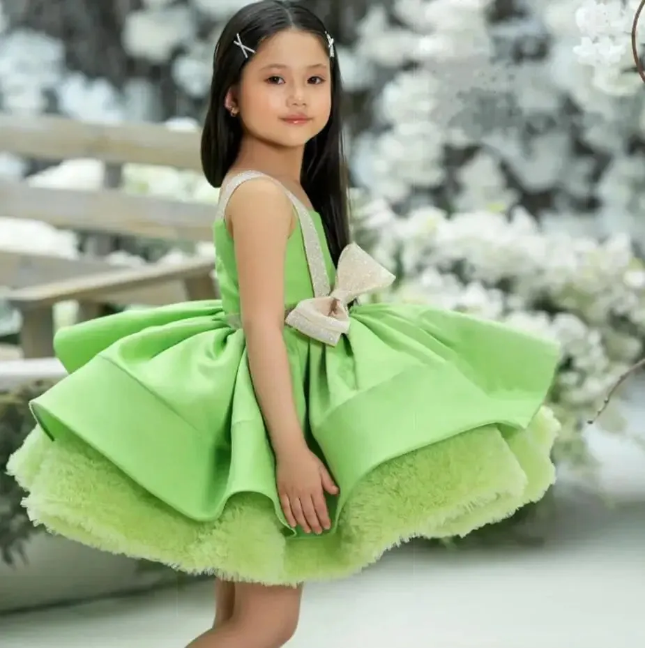 Girls Tiered Skirt/Gowns Tutu Outfit First Communion Dresses