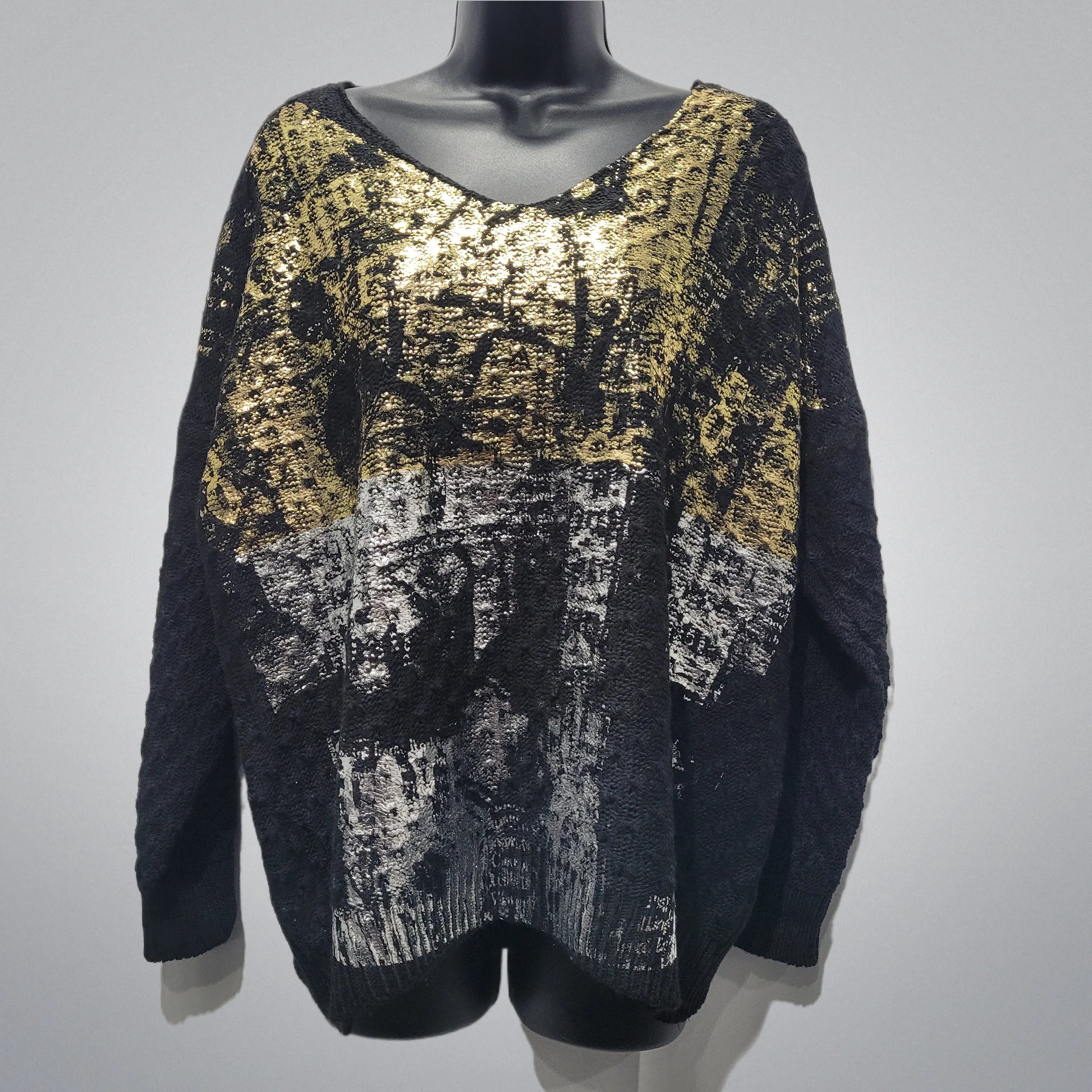Gold & Silver Lame Embellished Sweaters