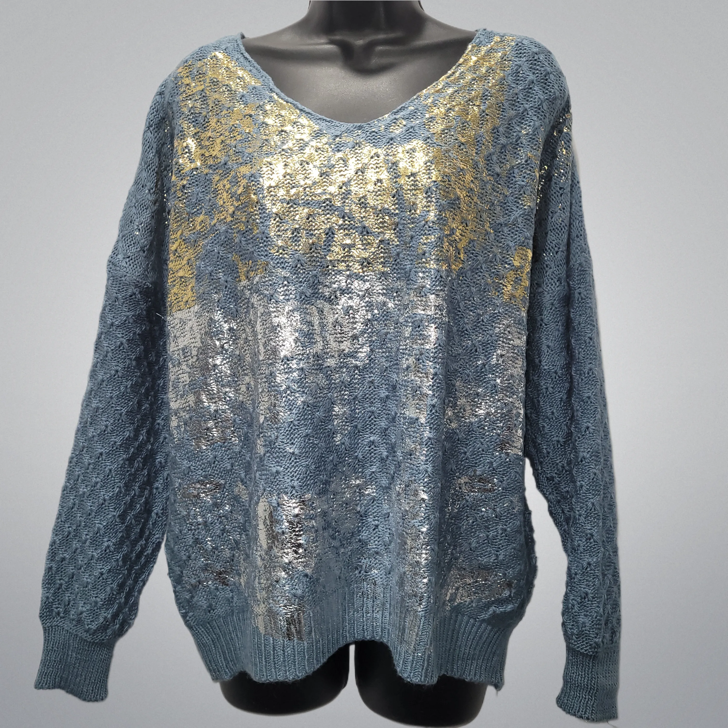 Gold & Silver Lame Embellished Sweaters