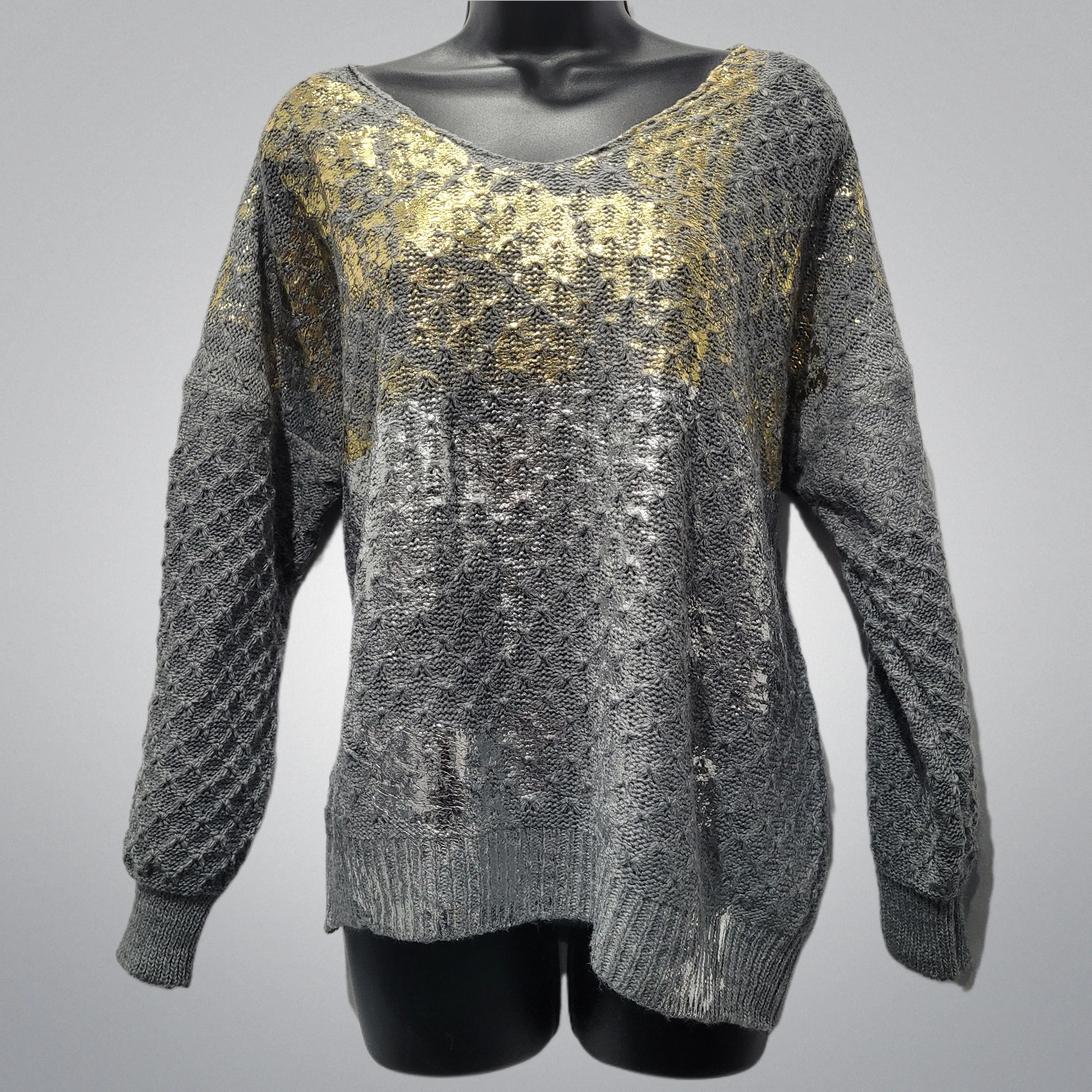 Gold & Silver Lame Embellished Sweaters