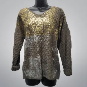 Gold & Silver Lame Embellished Sweaters