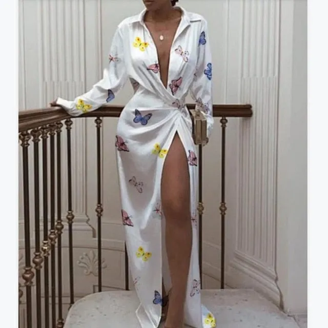 High Slit SHIRT Dresses