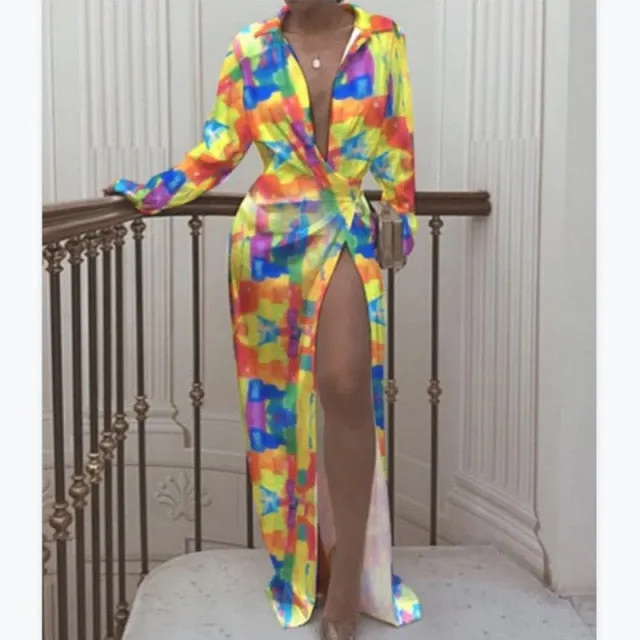 High Slit SHIRT Dresses