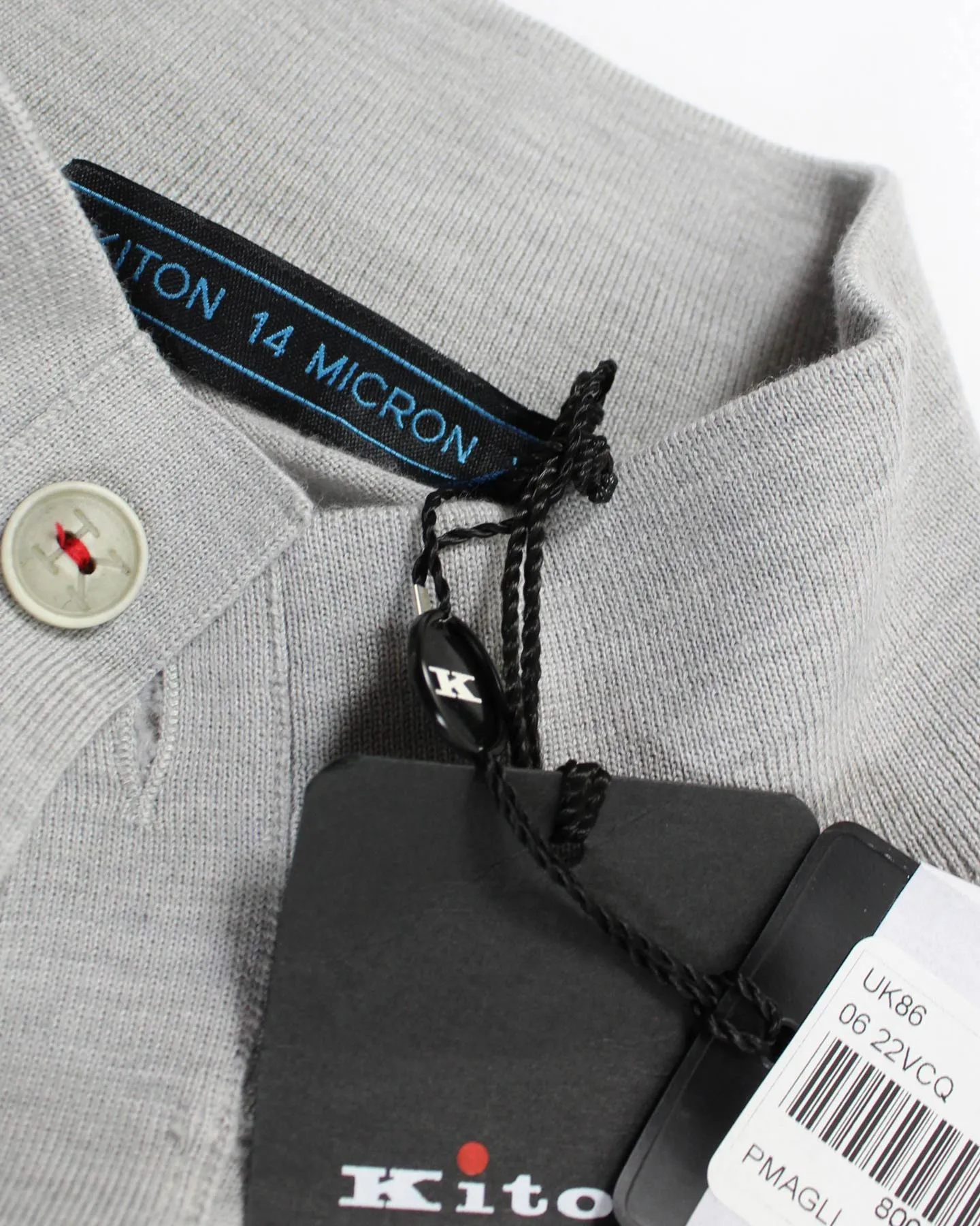 Kiton Sleeveless Cardigan Gray Button Front Wool EU 50 / M SALE