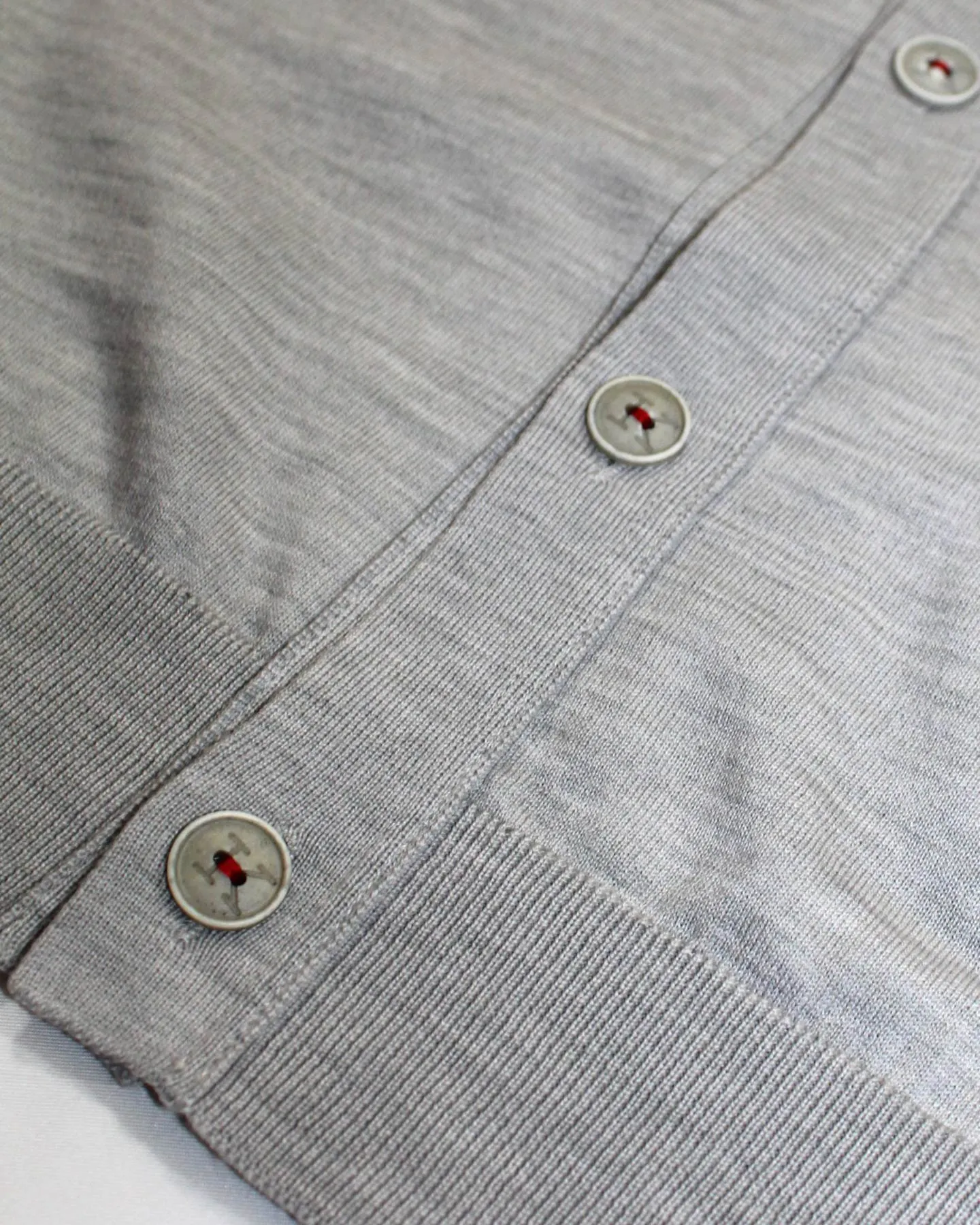 Kiton Sleeveless Cardigan Gray Button Front Wool EU 50 / M SALE