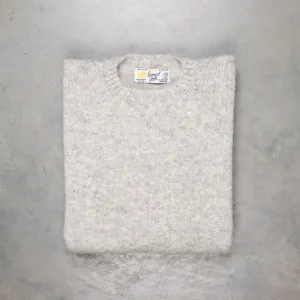 Laurence J. Smith  Super soft Seamless Crew Neck Pullover Silver