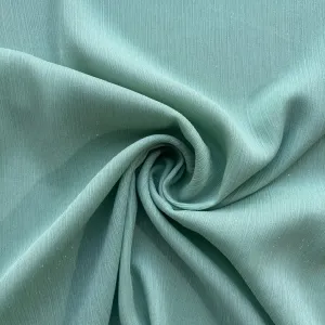 Mint Green Solid Shimmer Chiffon Fabric 13314