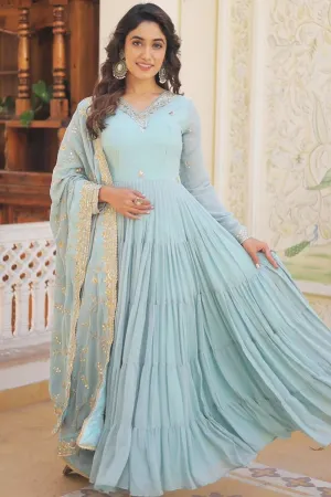 Ready To Wear Ruffle Gown For Wedding