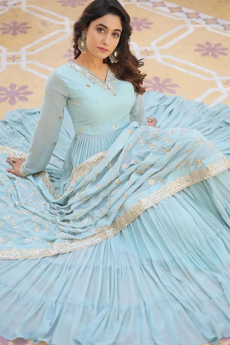 Ready To Wear Ruffle Gown For Wedding