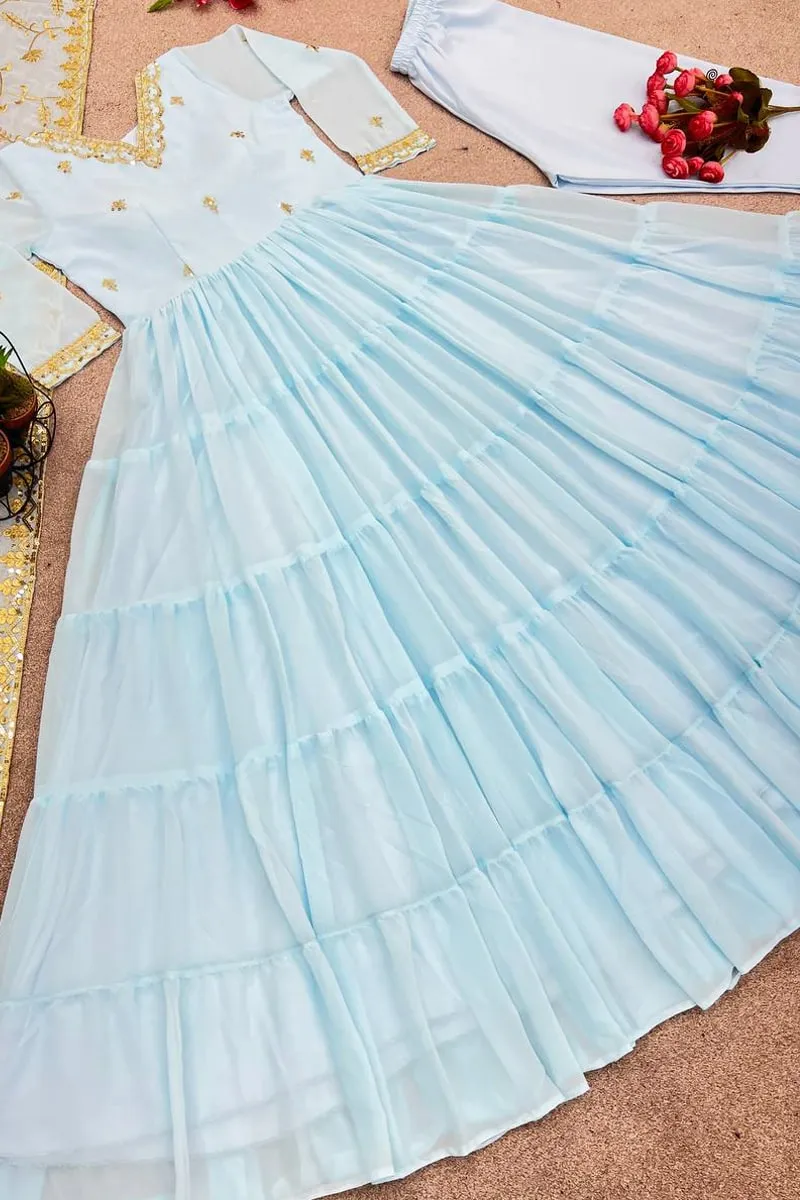Ready To Wear Ruffle Gown For Wedding