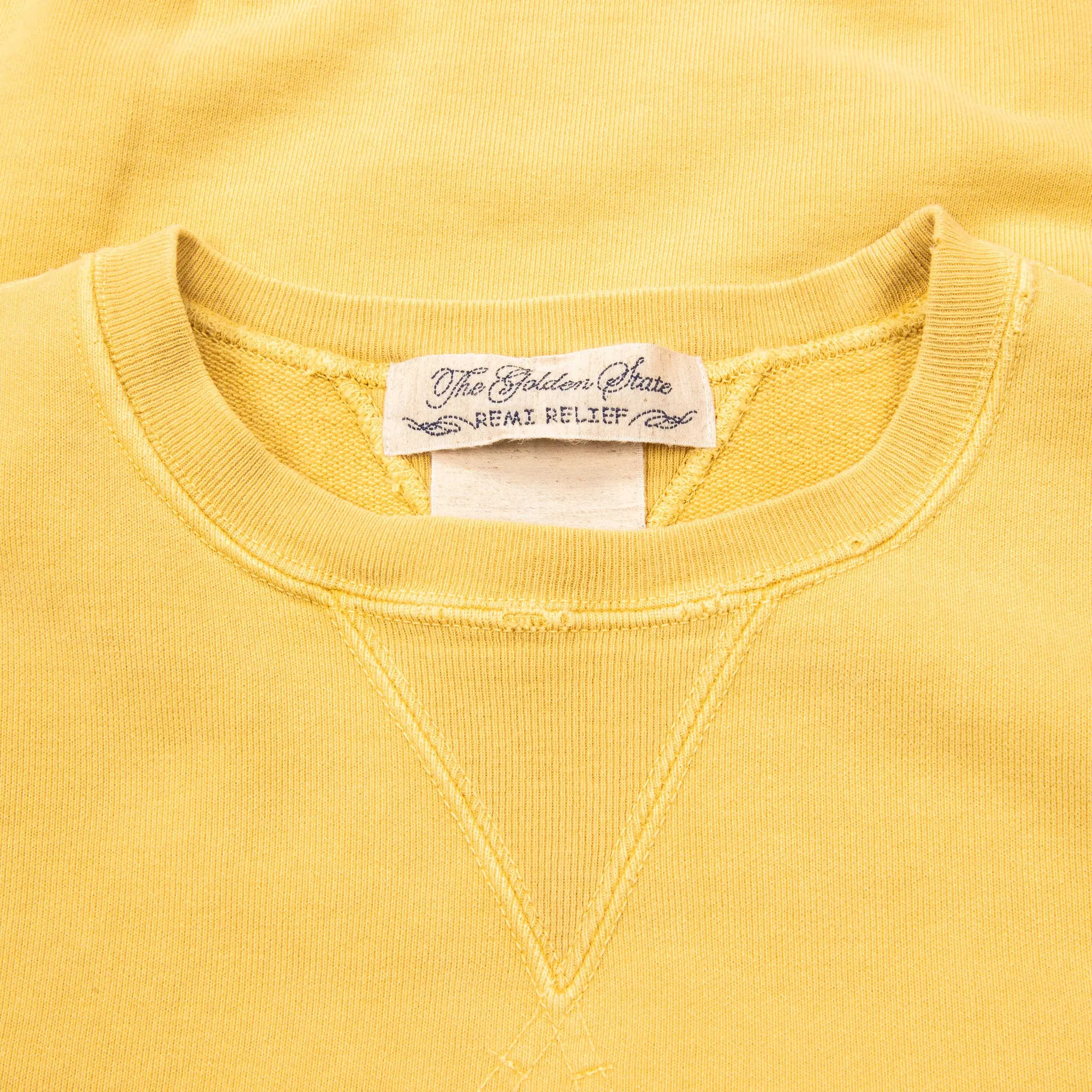 Remi Relief Special Finish Sweat Crew Neck Mustard