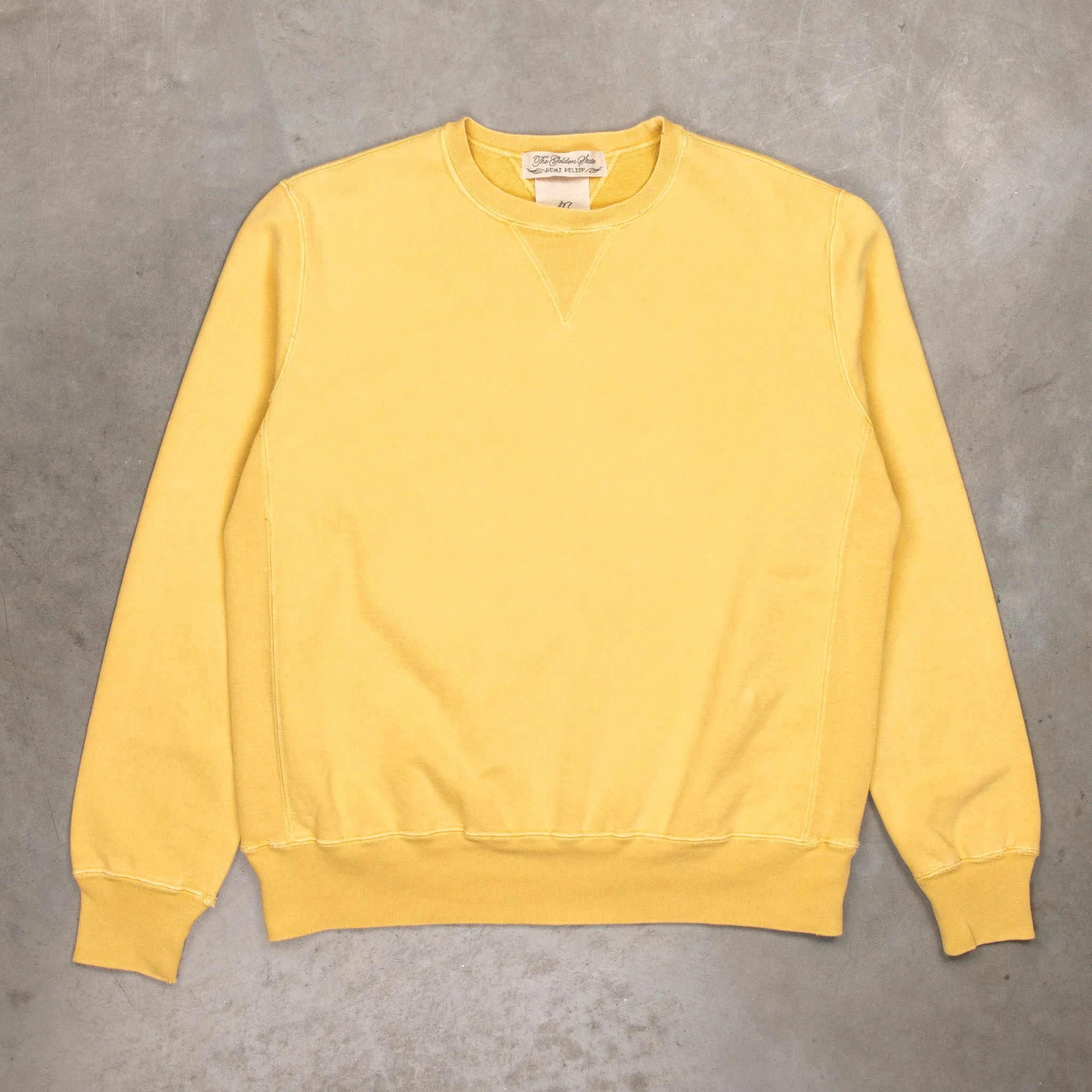 Remi Relief Special Finish Sweat Crew Neck Mustard