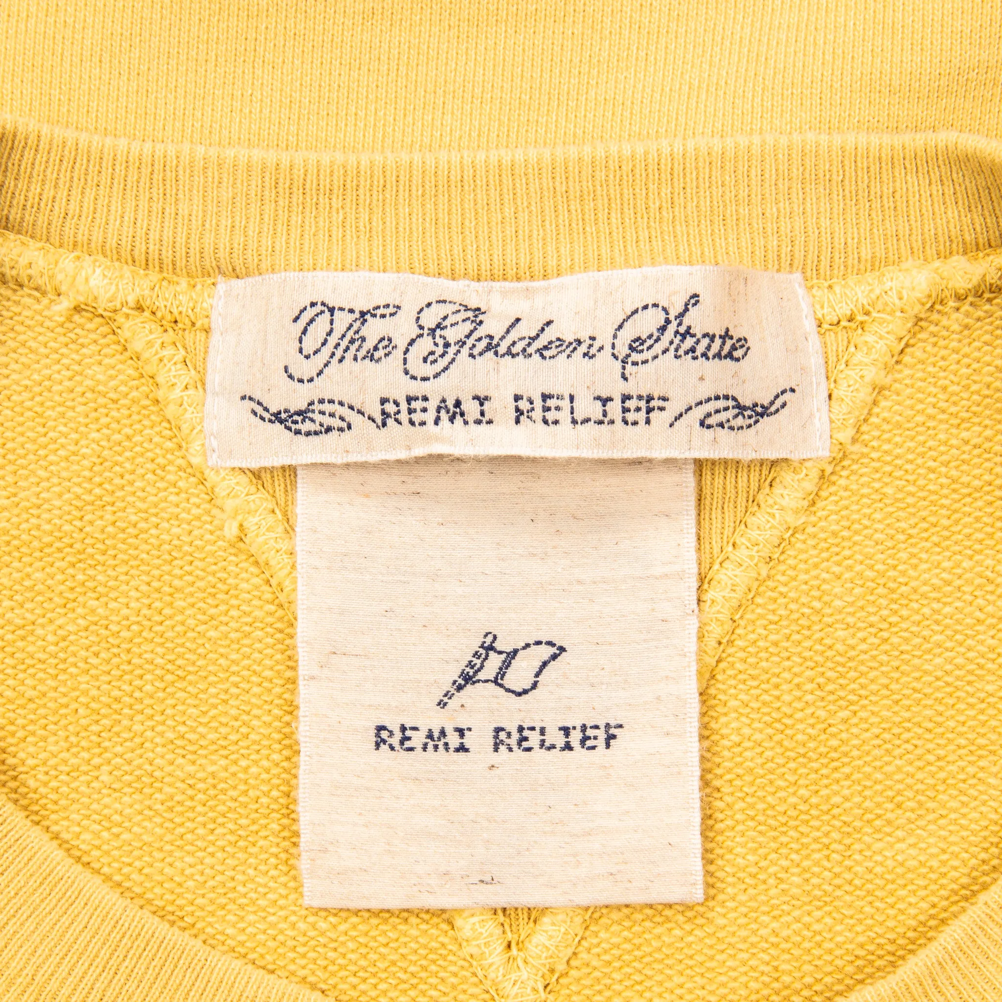 Remi Relief Special Finish Sweat Crew Neck Mustard