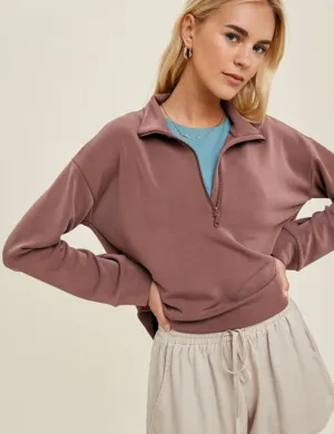 Scuba Half Zip Pullover Sweatshirt