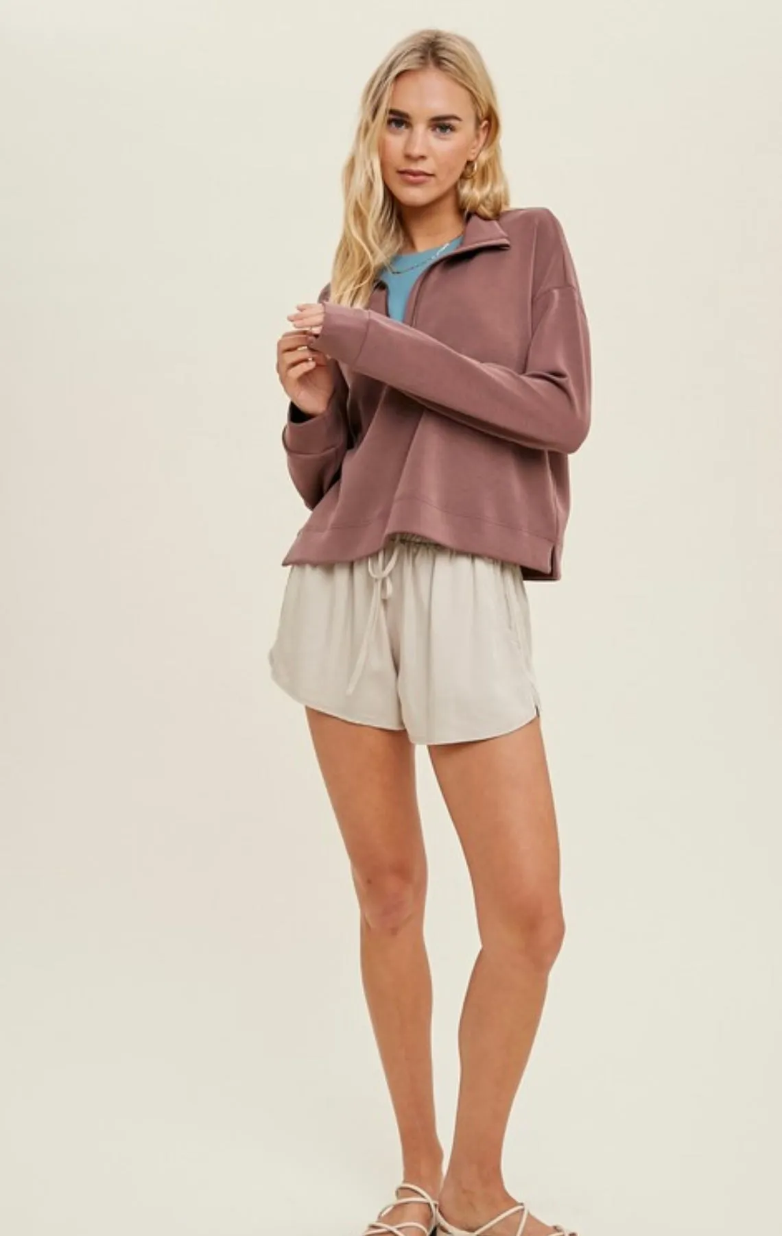 Scuba Half Zip Pullover Sweatshirt