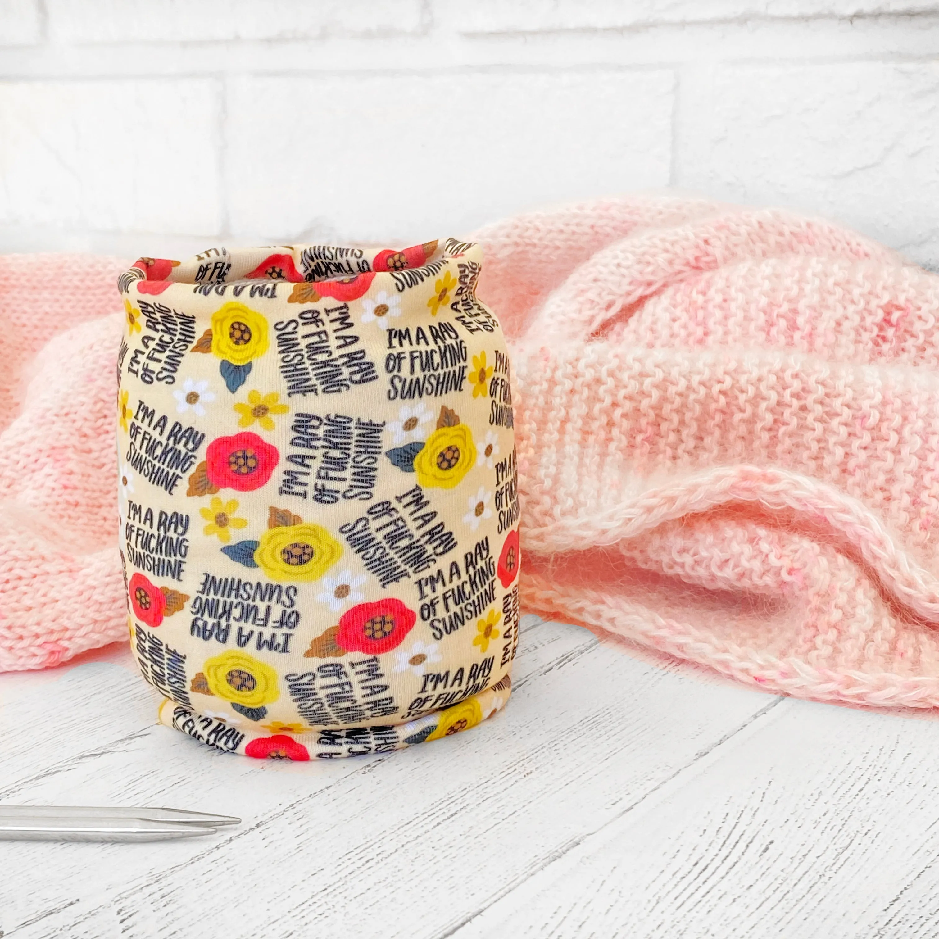 Skein Coats Yarn Cozy - I'm a Fucking Ray of Sunshine