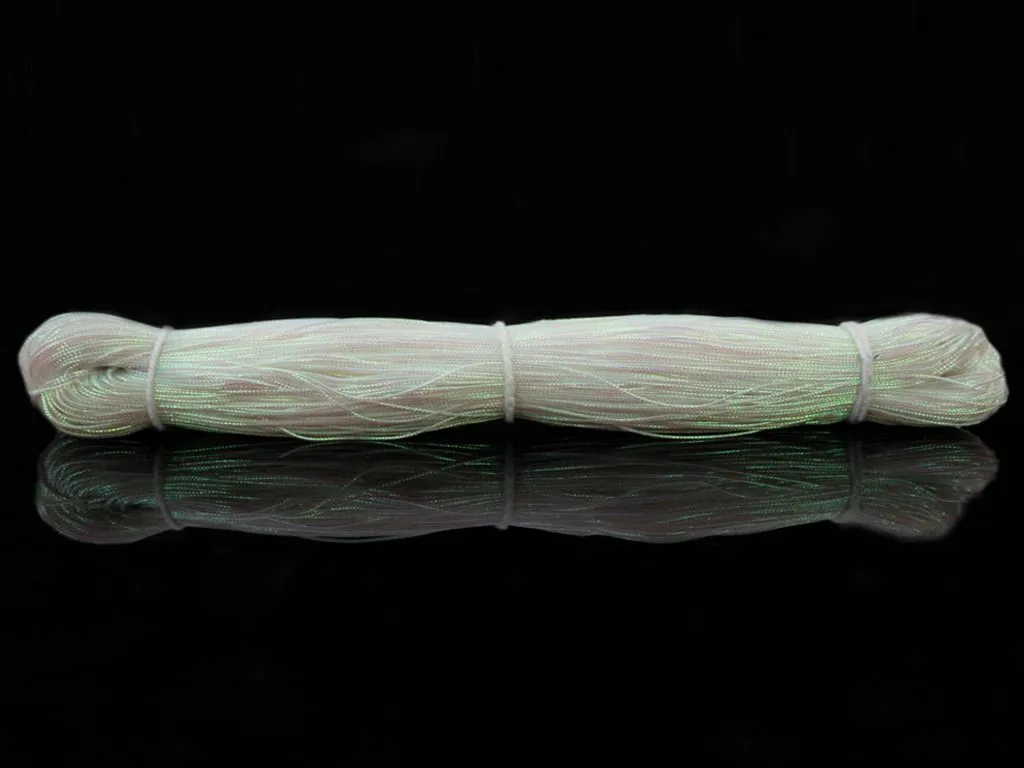 White Rainbow Metallic Braided Zari Threads